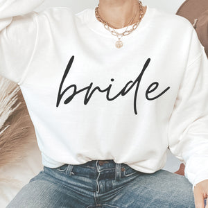 Script bride sweatshirt