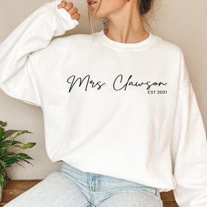 Custom Mrs. Sweatshirt