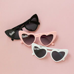 Retro BRIDE Heart Sunglasses