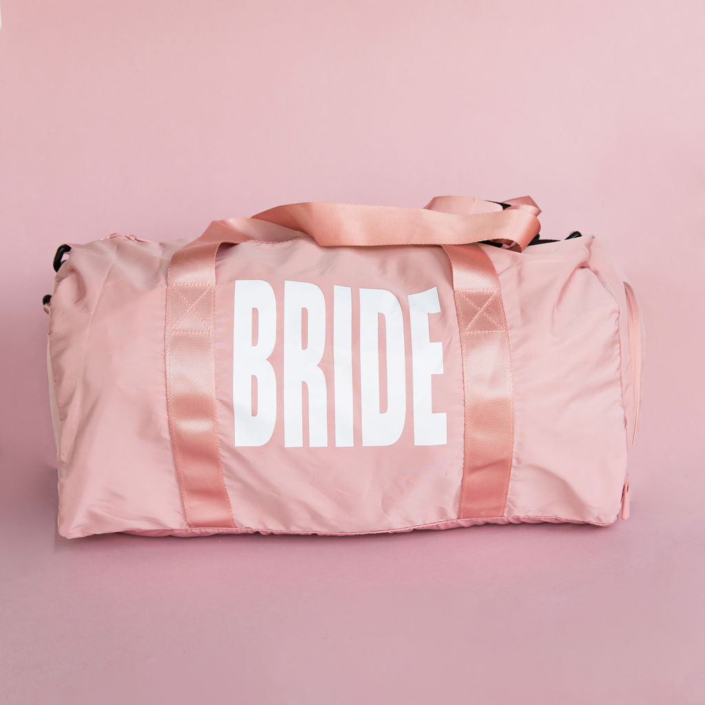 Pink BRIDE gym bag