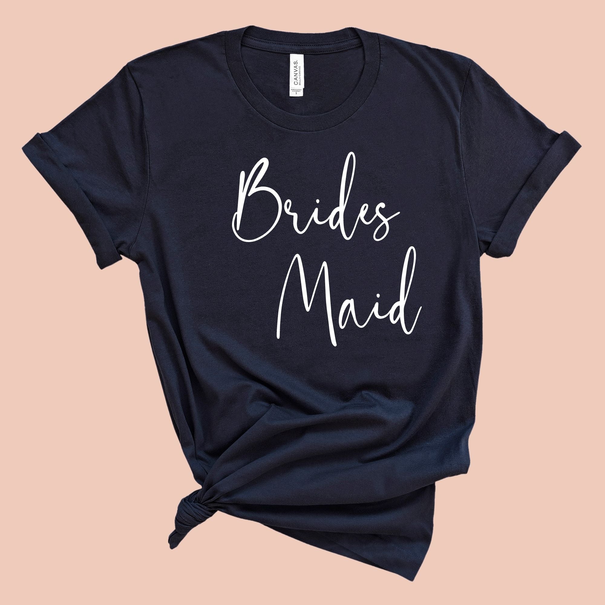 Navy Bridesmaid T Shirt