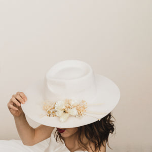 Wool Bridal Hat - Dawn